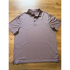 Champion Polo Shirt Mens XL Gray/Pink Performance Golf Polyester Spandex SS